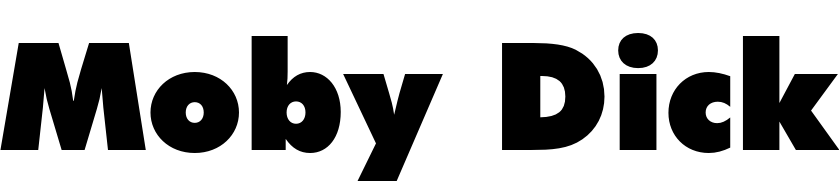 Moby Dick (Film) Font