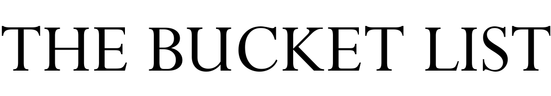 The Bucket List Font