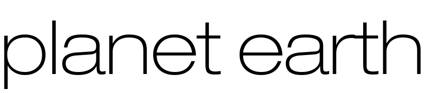 Planet Earth Font