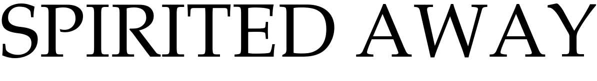 Spirited Away Font