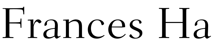 Frances Ha Font