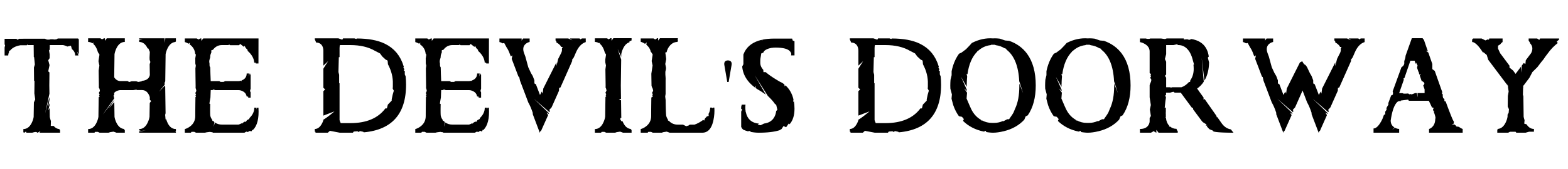 The Devil's Doorway Font