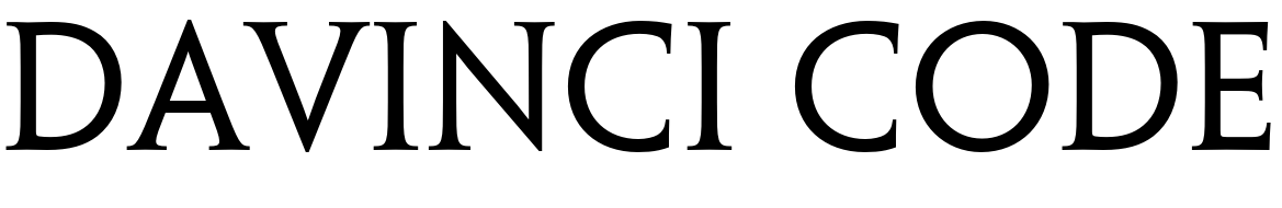 The Da Vinci Code Font