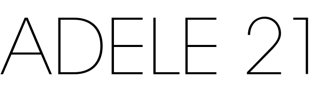Adele 21 Font