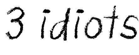 3 Idiots Font
