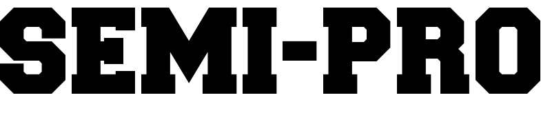 Semi-Pro Font