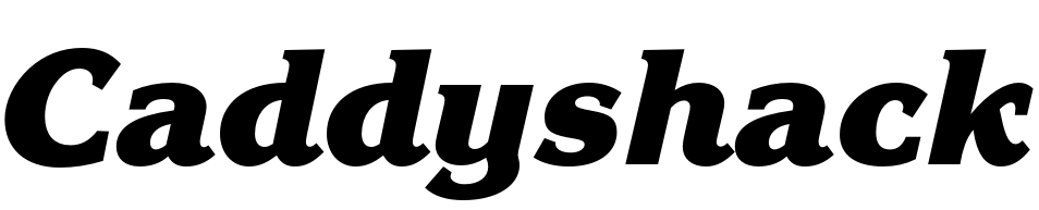 Caddyshack Font