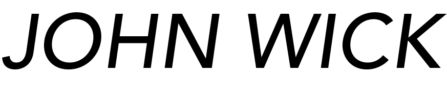 John Wick Chapter 2 Font