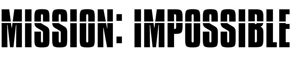 Mission Impossible Font