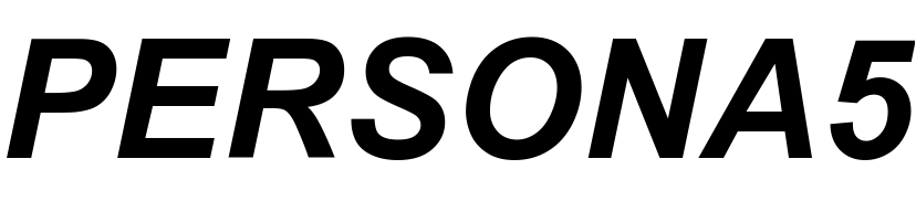 Persona 5 Font
