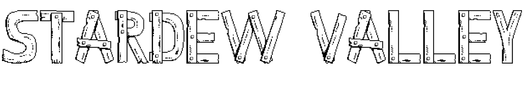 Stardew Valley Font