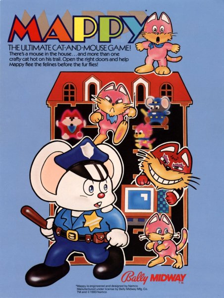 Mappy (video game) Font