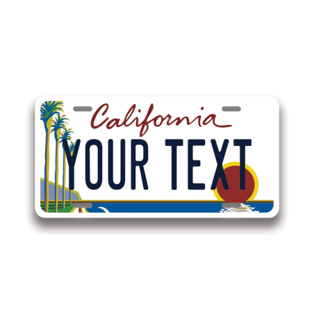 California License Plate Font